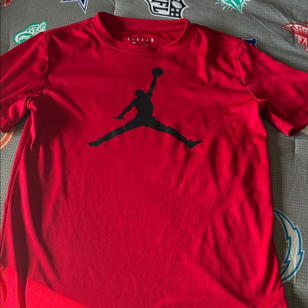 Jordan Red DriFit Jumpman Short Sleeve Tee